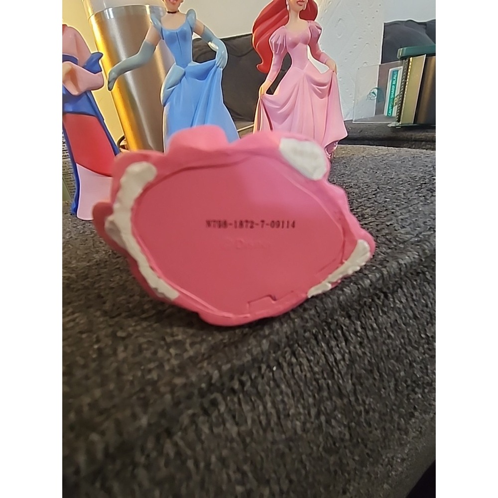 Disney Princess Lot Of 5 Ariel, Mulan, Belle, Cinderella Cake Topper Toy 4" - Picture 6 of 16